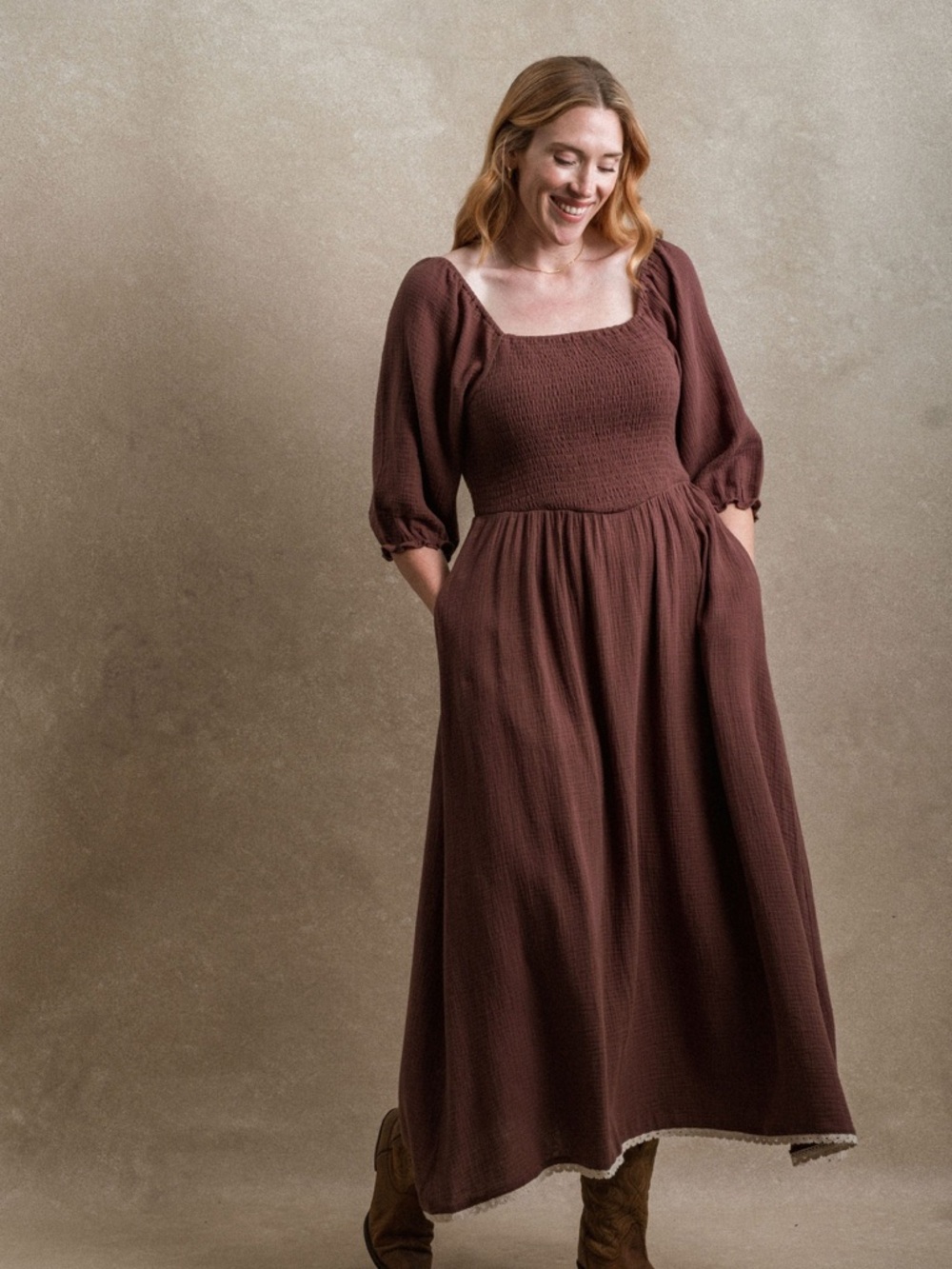 NWT Neuflora Loveland Dress Plum - M